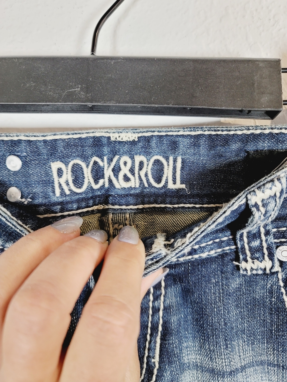 Rock & Roll Original Low Rise Bootcut Jeams, Size 27 - Picture 3 of 6